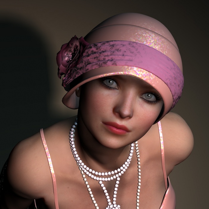 20's Flapper Close Up